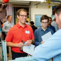 Guests at the Engineering Design Project Preview Event